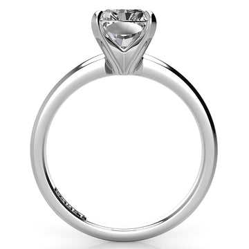 2mm Comfort Fit Radiant Solitaire Engagement Ring
